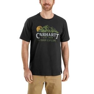 Carhartt 104183 Men's Outdoor Explorer Graphic T-Shirt - Medium Regular - Black